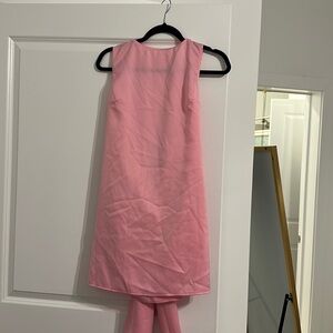 Pretty Little Thing Pink Bow Dress